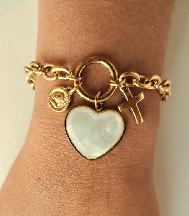 Bracelet breloques Coralia